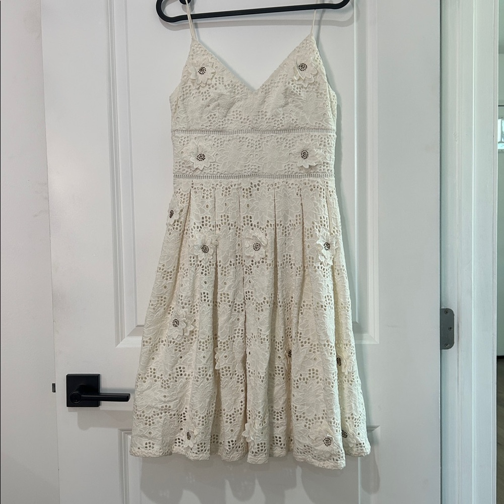 Elegant Cream Lace Dress- MICHAEL KORS